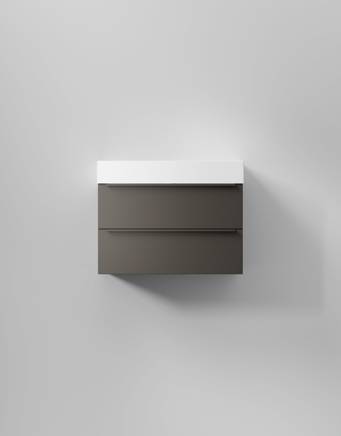 INR Kommod Core Avant 80 i Carbon Grey (art.nr 377353), visad med tvättställ som säljs separat. Bild: INR