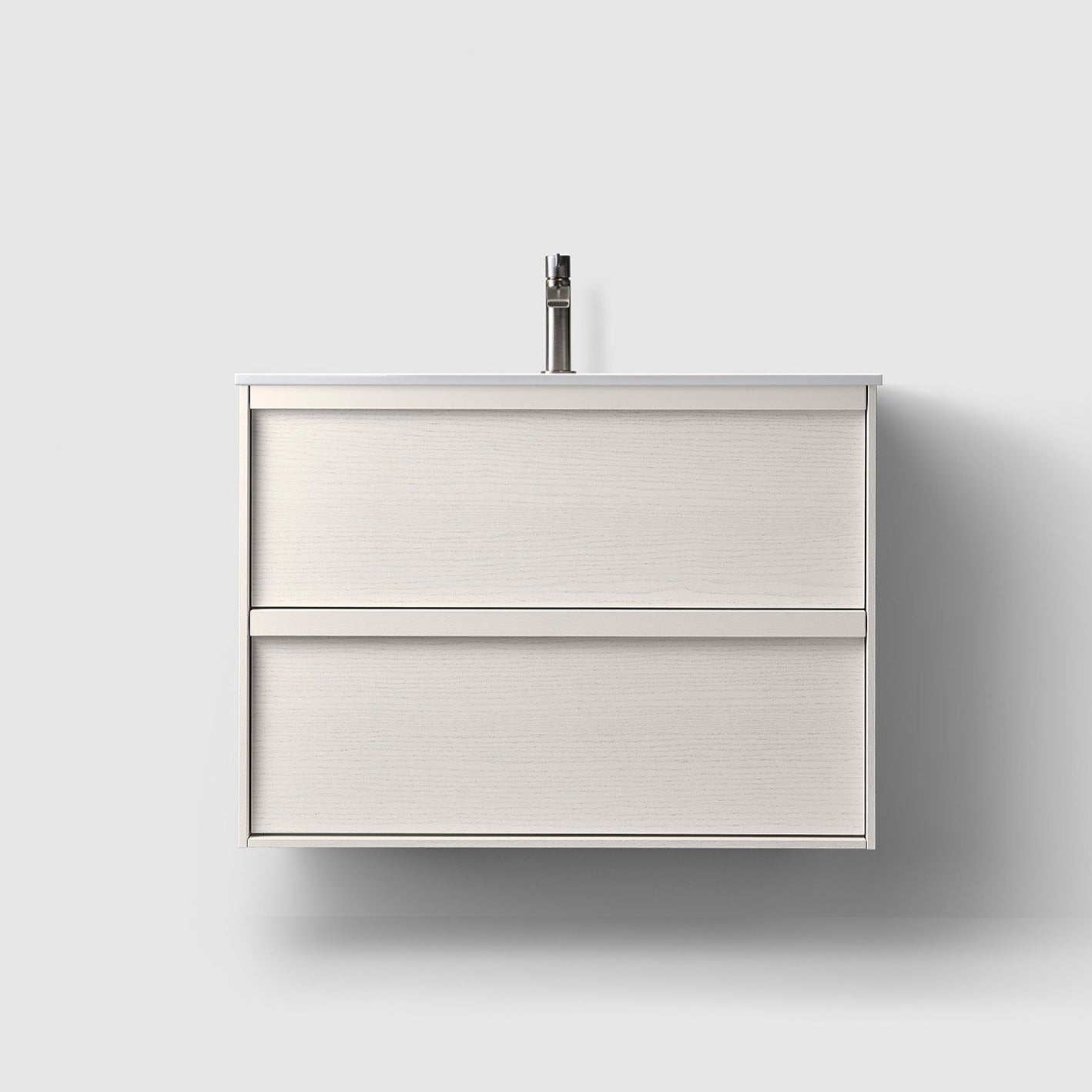 Haven H2/80 kommod med integrerat handfat i Solid Surface (Matt)
