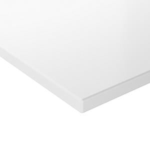 Bänkskiva Flow Unlimited 240 i Soft White – kulörprov, ultramatt vit solid surface. Bild: INR