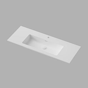 INR Tvättställ Smooth 120 i Soft White solid surface, matt yta. Bild: INR