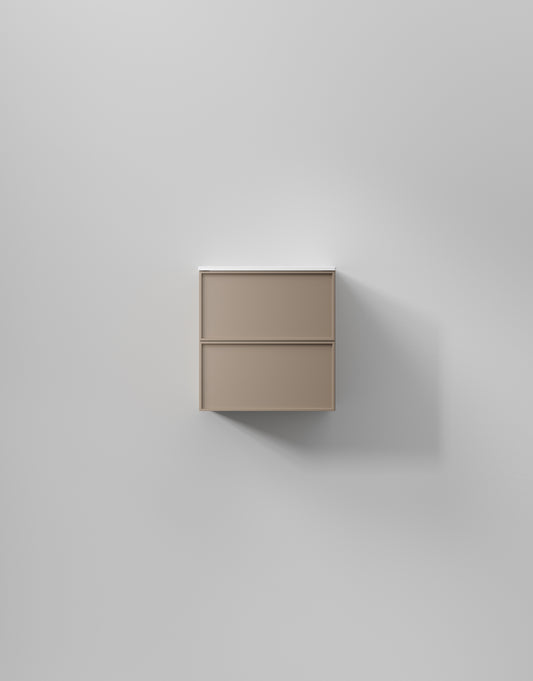 INR kommod core xs sense 50 – Warm Clay, 2 Lådor