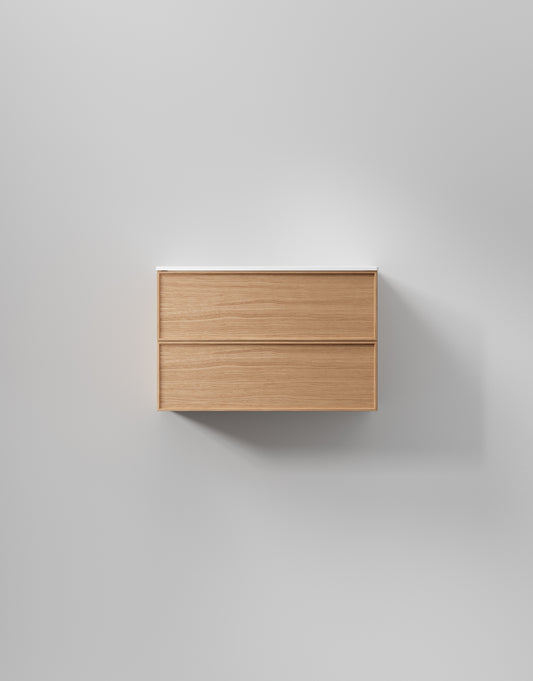 INR kommod core xs sense 80 – Natural Oak, 2 Lådor