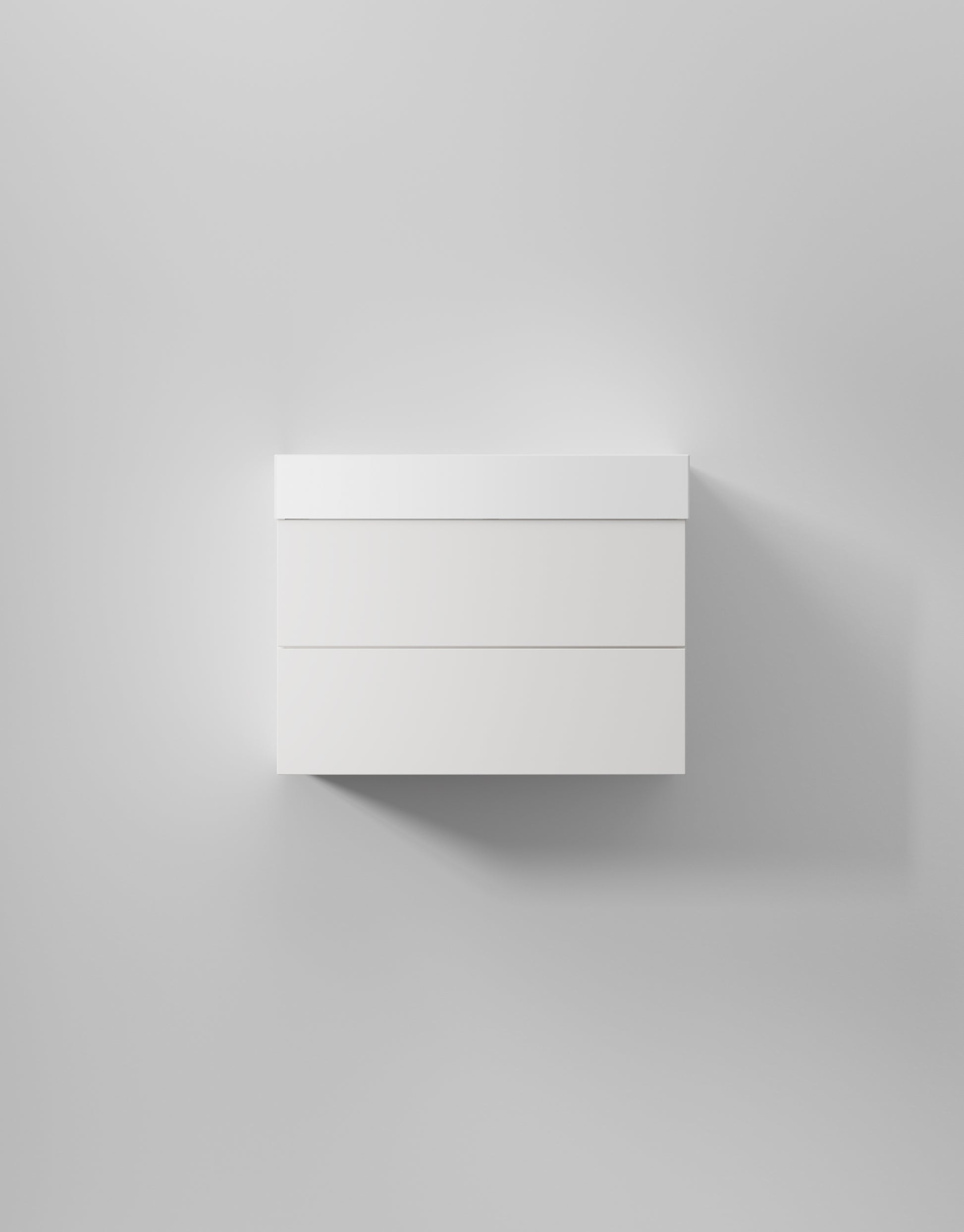 INR Kommod Core Solid 80 i Pure White (art.nr 376316), visad med tvättställ som säljs separat. Bild: INR