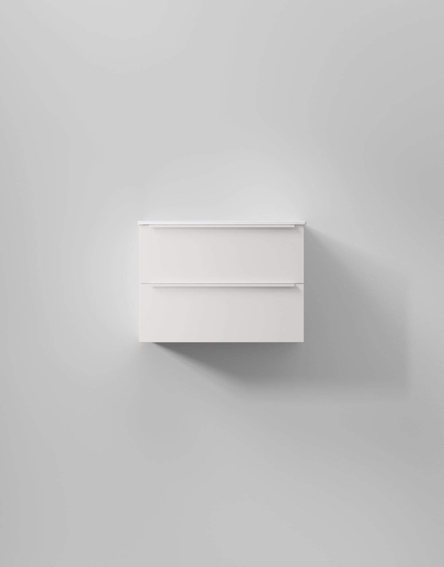 INR Kommod Core Avant 70 i Pure White (art.nr 377216), visad med tvättställ som säljs separat. Bild: INR