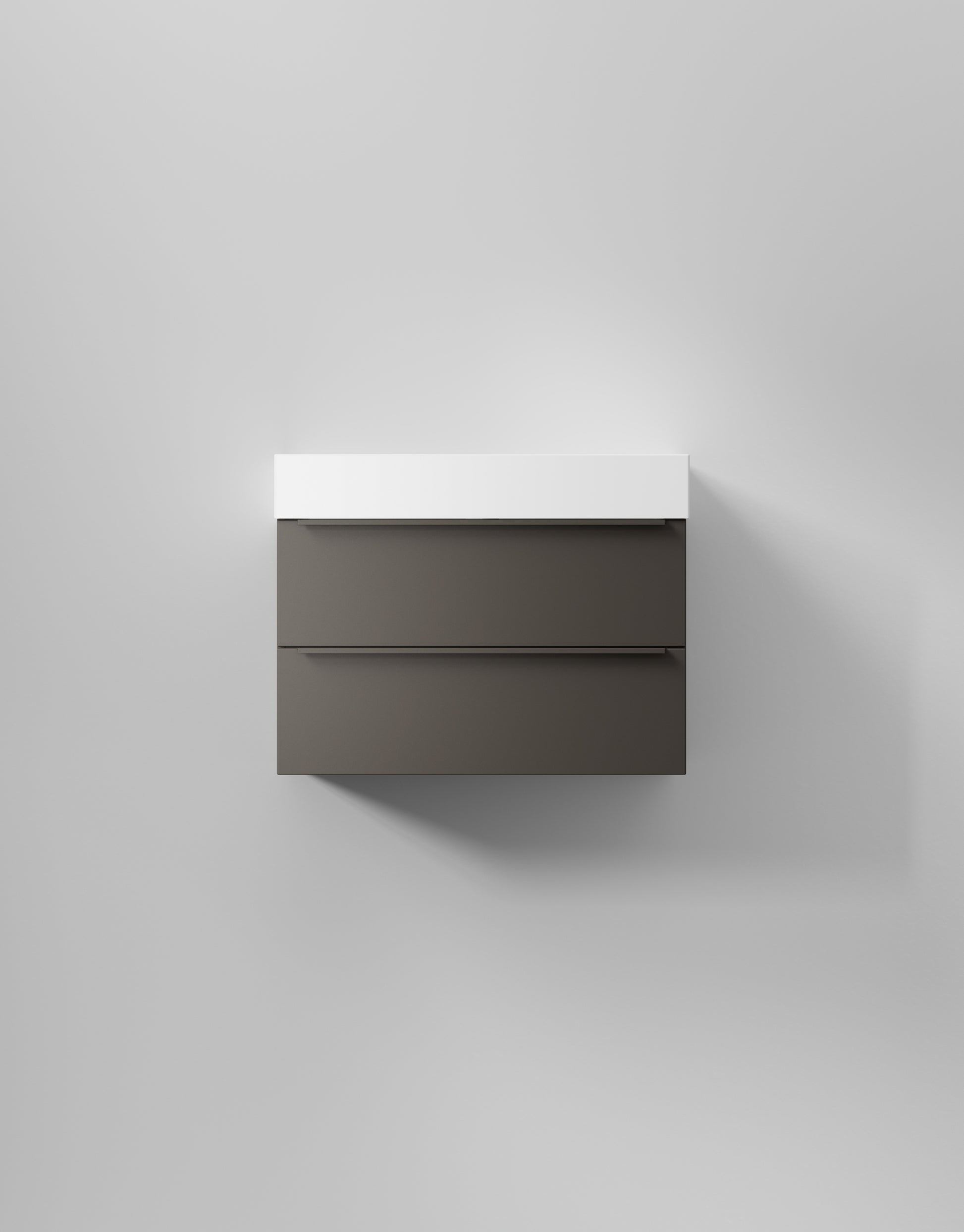 INR Kommod Core Avant 80 i Carbon Grey (art.nr 377353), visad med tvättställ som säljs separat. Bild: INR
