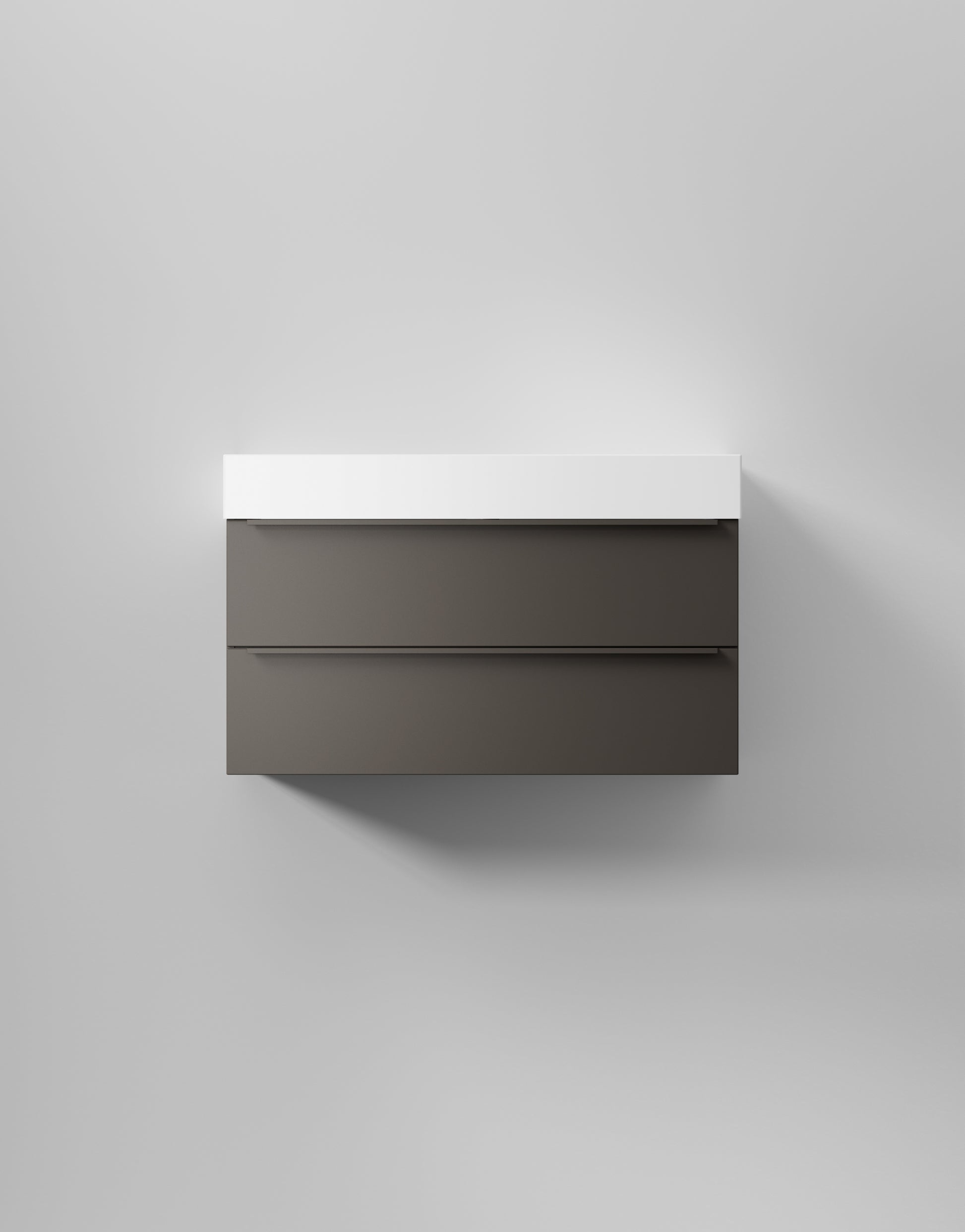 INR Kommod Core Avant 100 i Carbon Grey (art.nr 377453), visad med tvättställ som säljs separat. Bild: INR