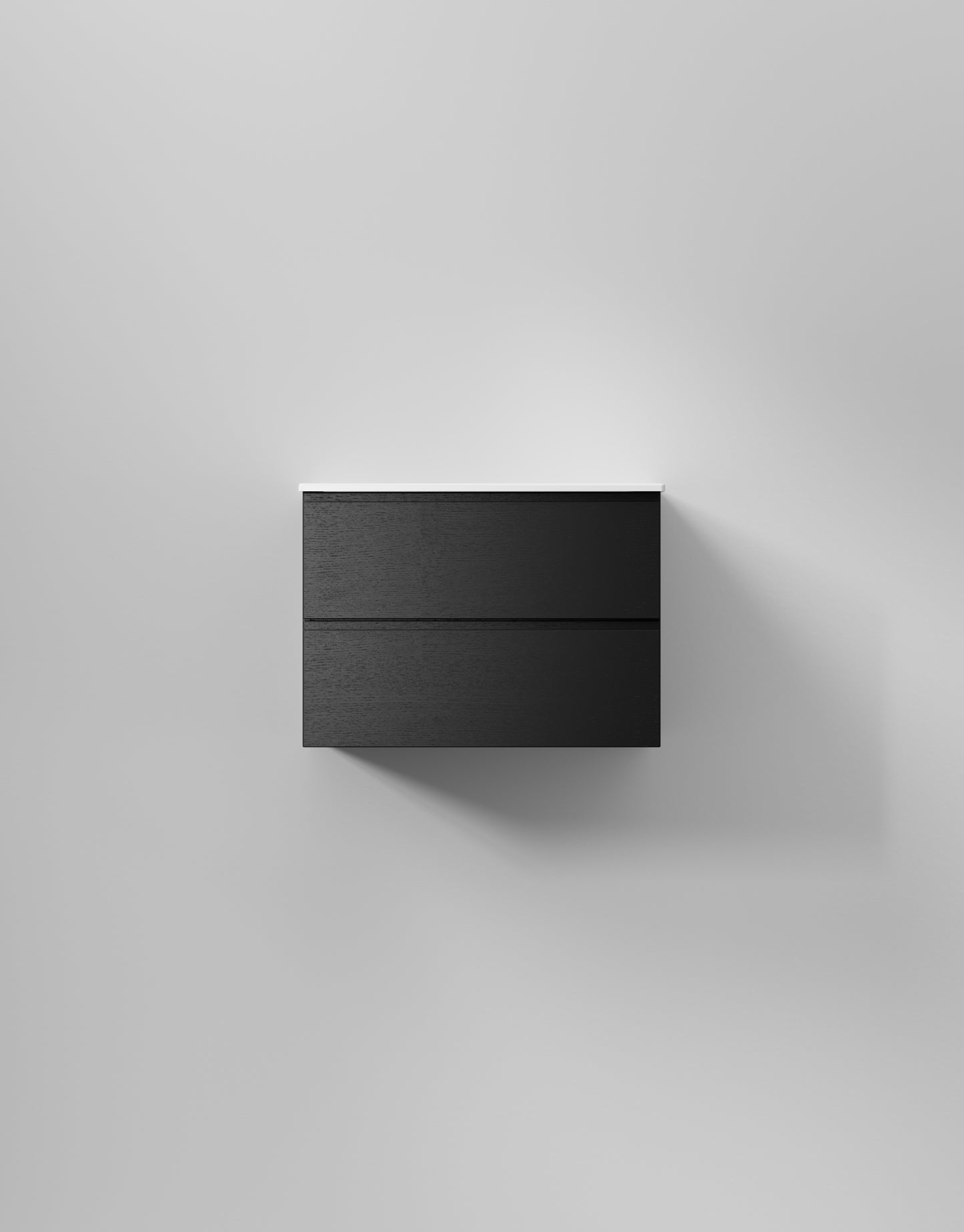 INR kommod core grip 70 – Black Oak, 2 Lådor