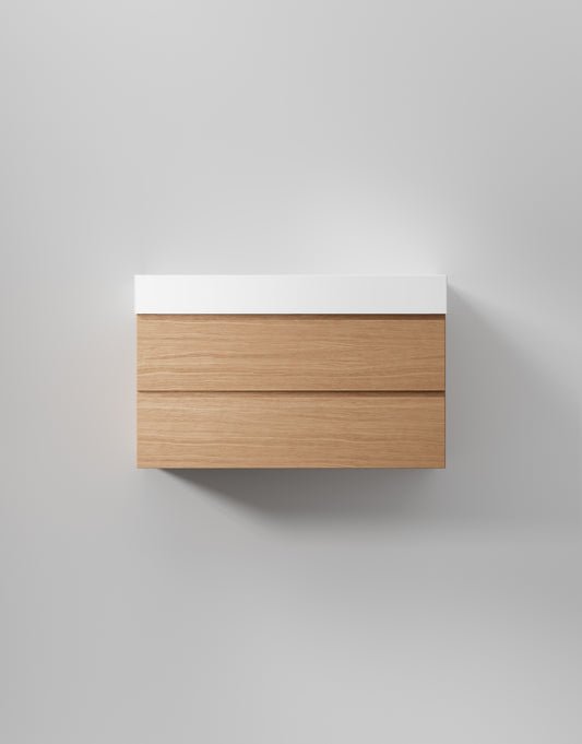 INR kommod core grip 100 – Natural Oak, 2 Lådor