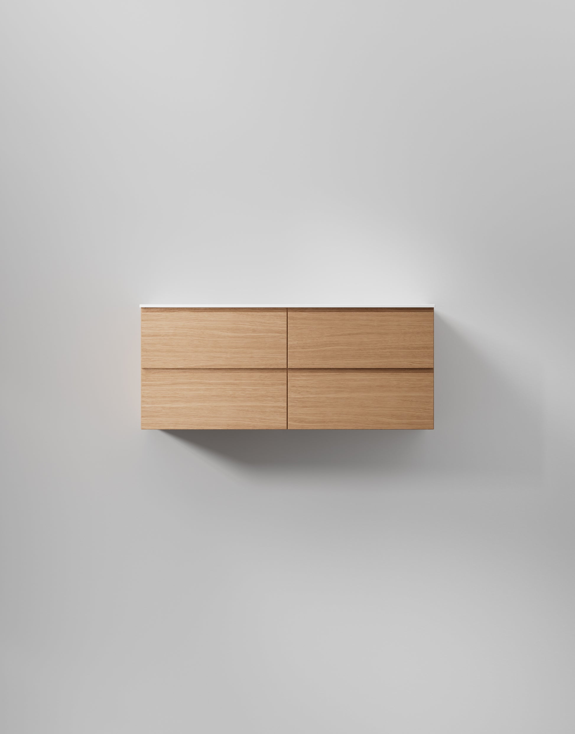 INR kommod core grip 120 d – Natural Oak, 4 Lådor