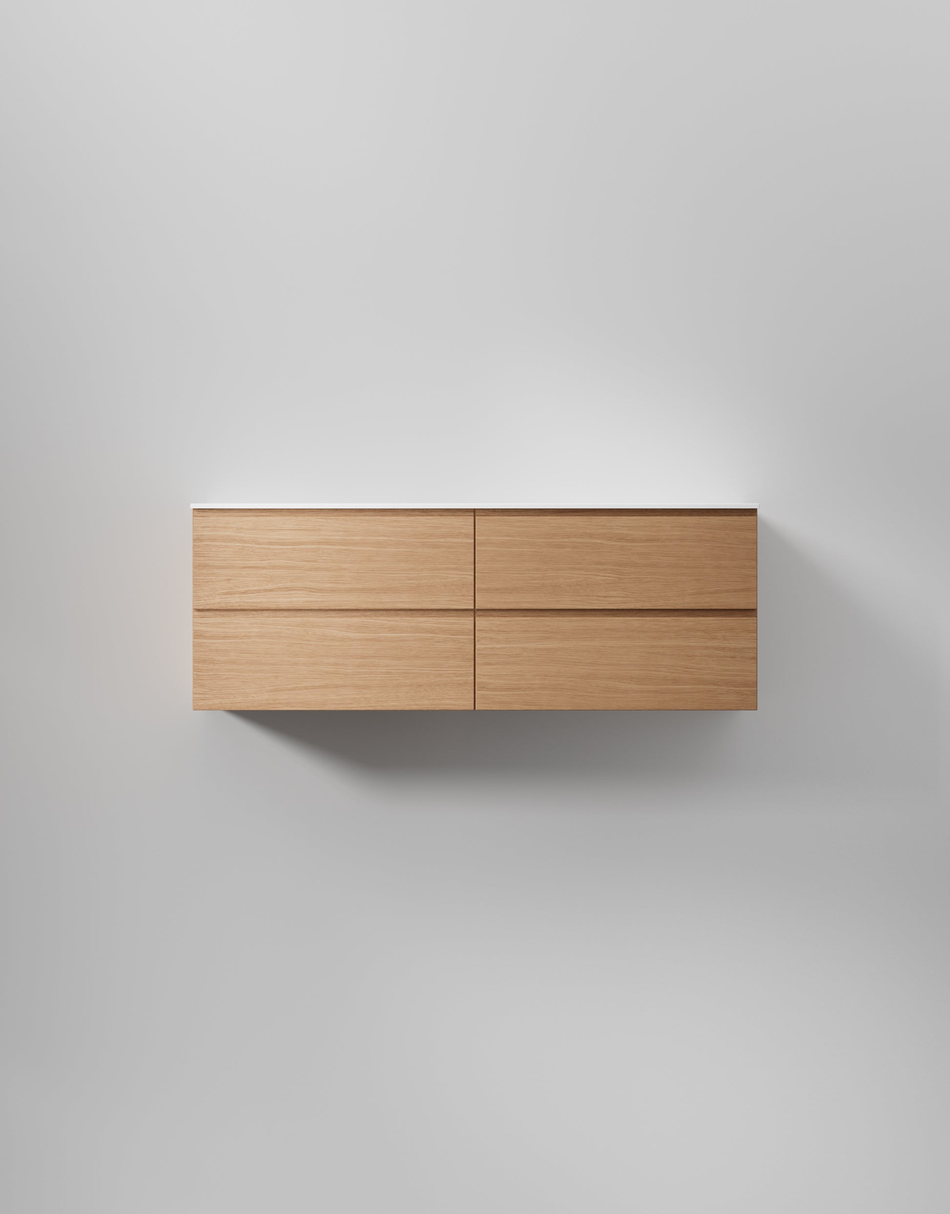 INR kommod core grip 140 d – Natural Oak, 4 Lådor