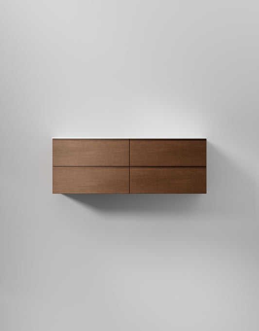 INR kommod core grip 140 d – Dark Oak, 4 Lådor