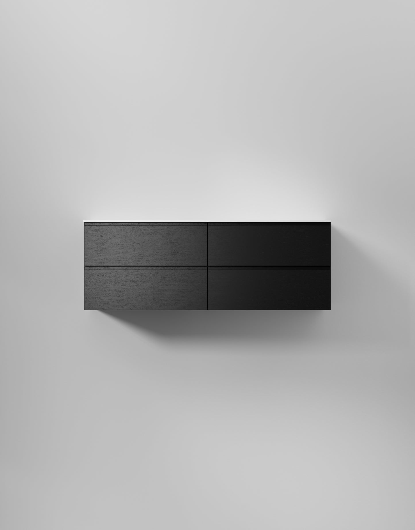 INR kommod core grip 140 d – Black Oak, 4 Lådor