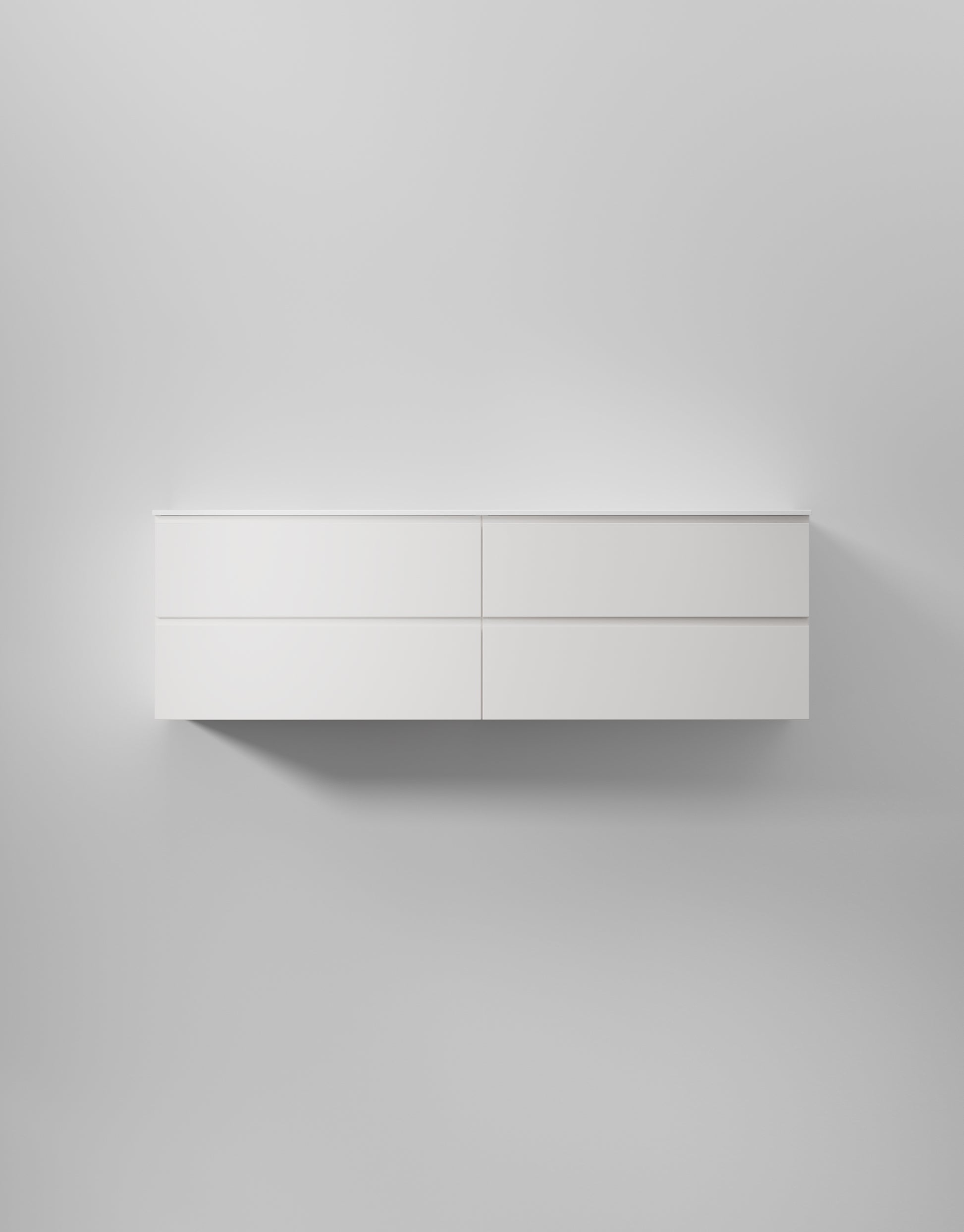 INR kommod core grip 160 d – Pure White, 4 Lådor