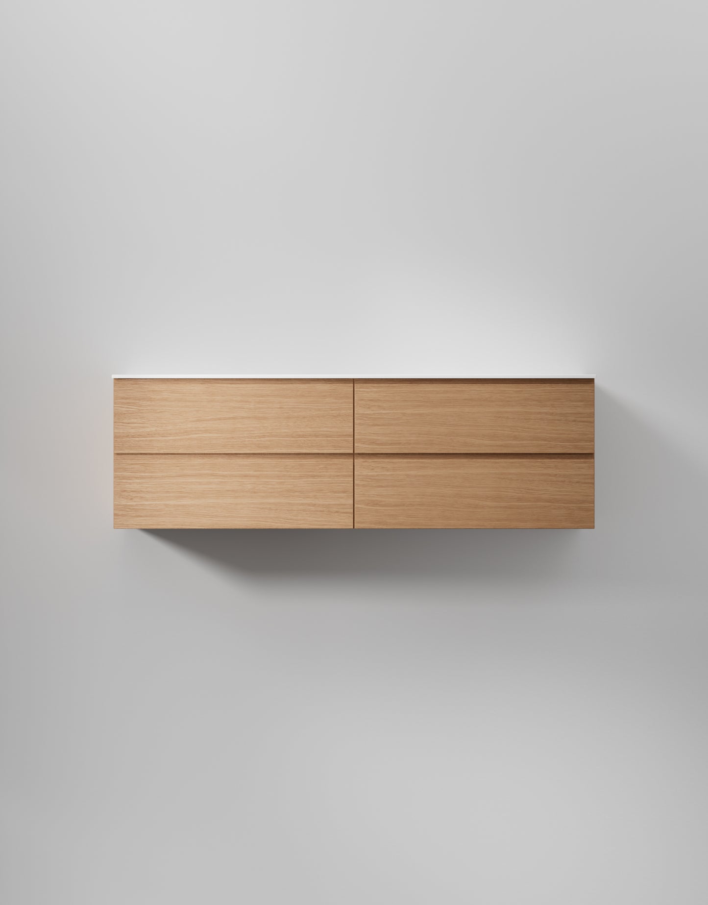 INR kommod core grip 160 d – Natural Oak, 4 Lådor