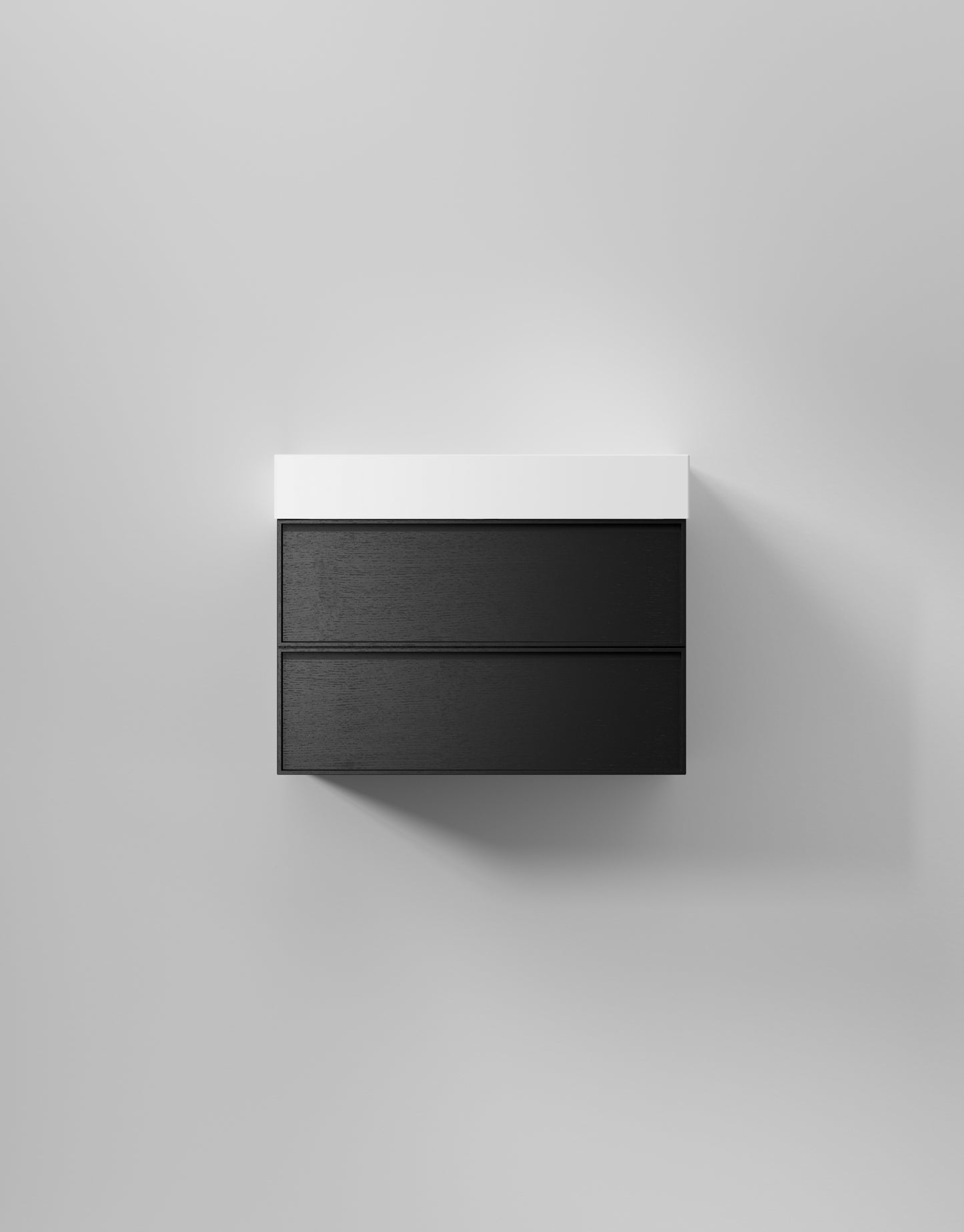 INR kommod core sense 80 – Black Oak, 2 Lådor