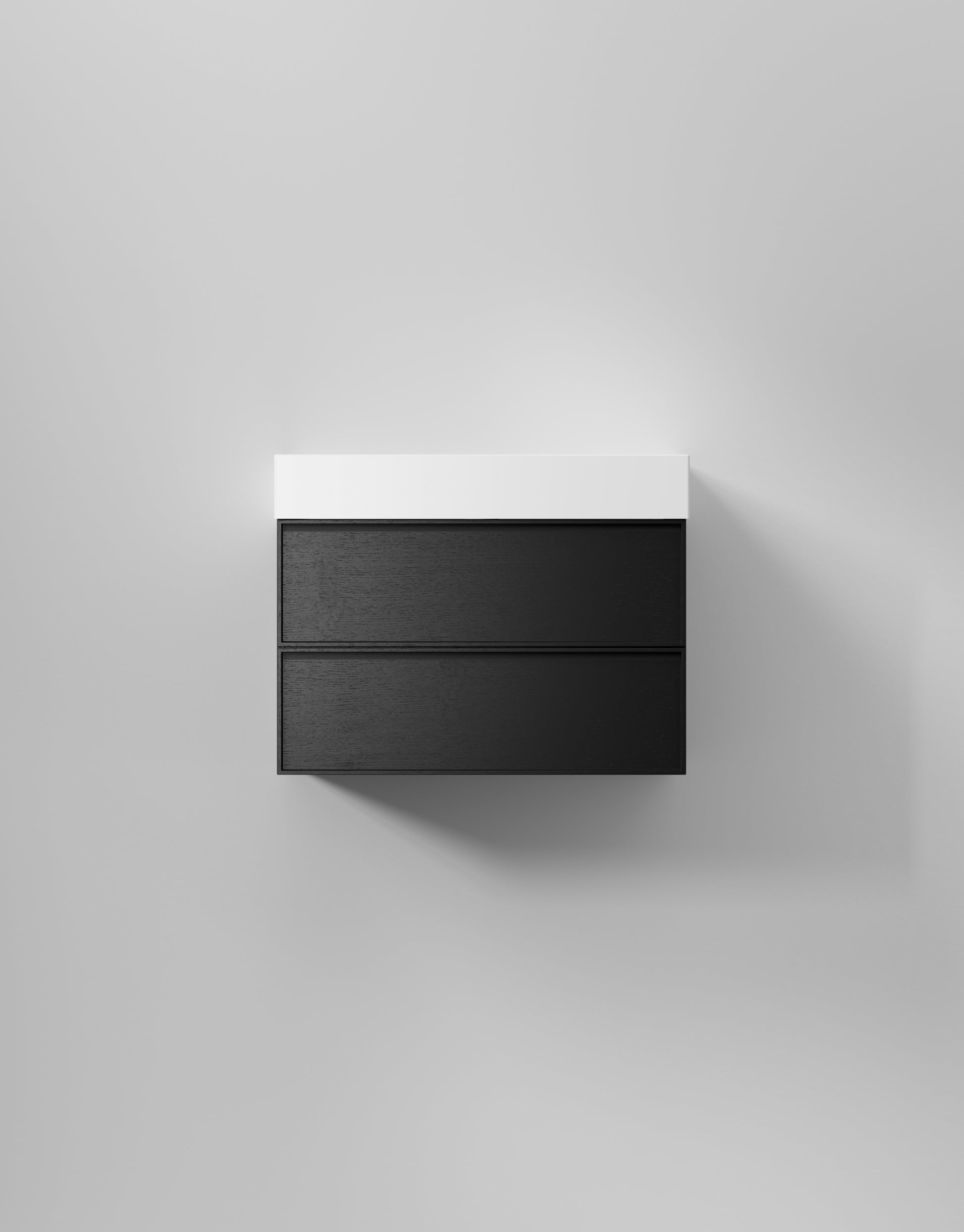 INR kommod core sense 80 – Black Oak, 2 Lådor
