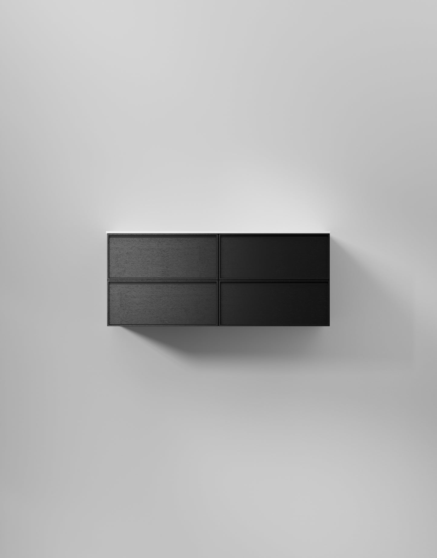 INR kommod core sense 120 d – Black Oak, 4 Lådor