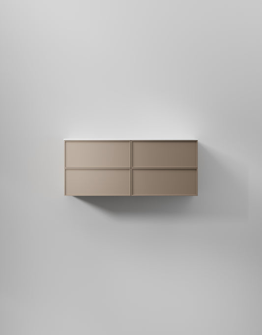 INR kommod core sense 120 d – Warm Clay, 4 Lådor