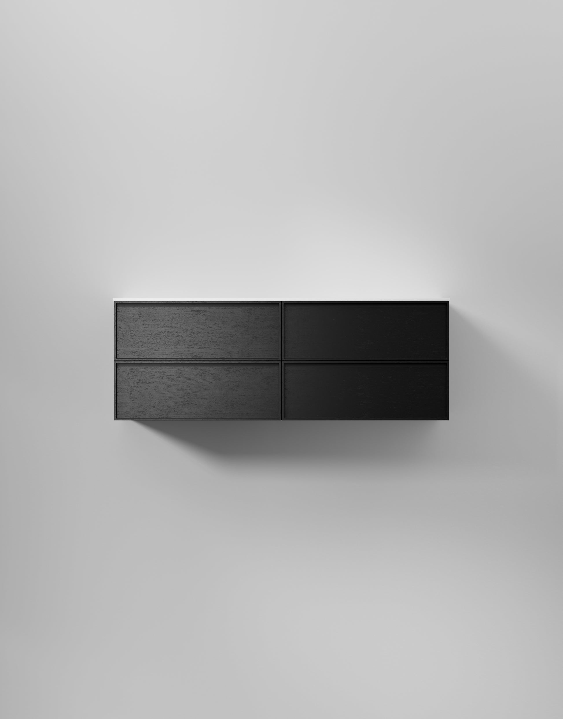 INR kommod core sense 140 d – Black Oak, 4 Lådor