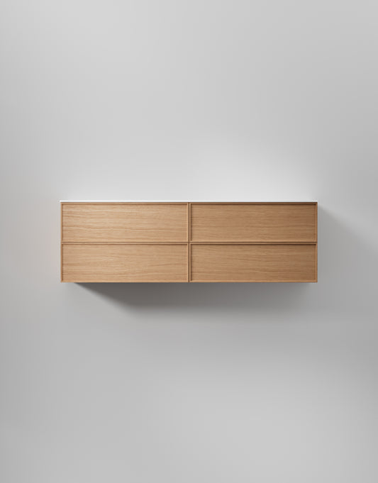 INR kommod core sense 160 d – Natural Oak, 4 Lådor