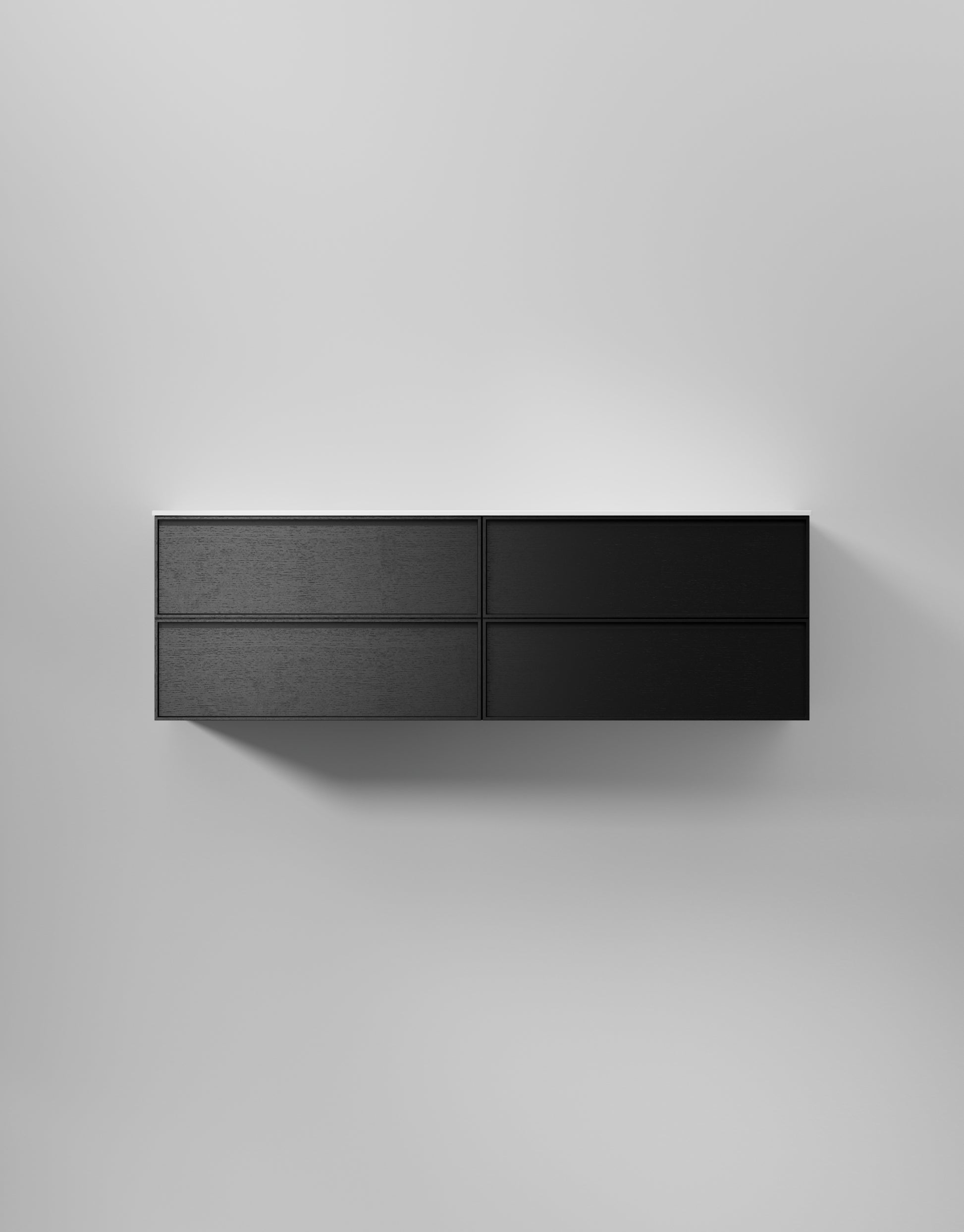 INR kommod core sense 160 d – Black Oak, 4 Lådor
