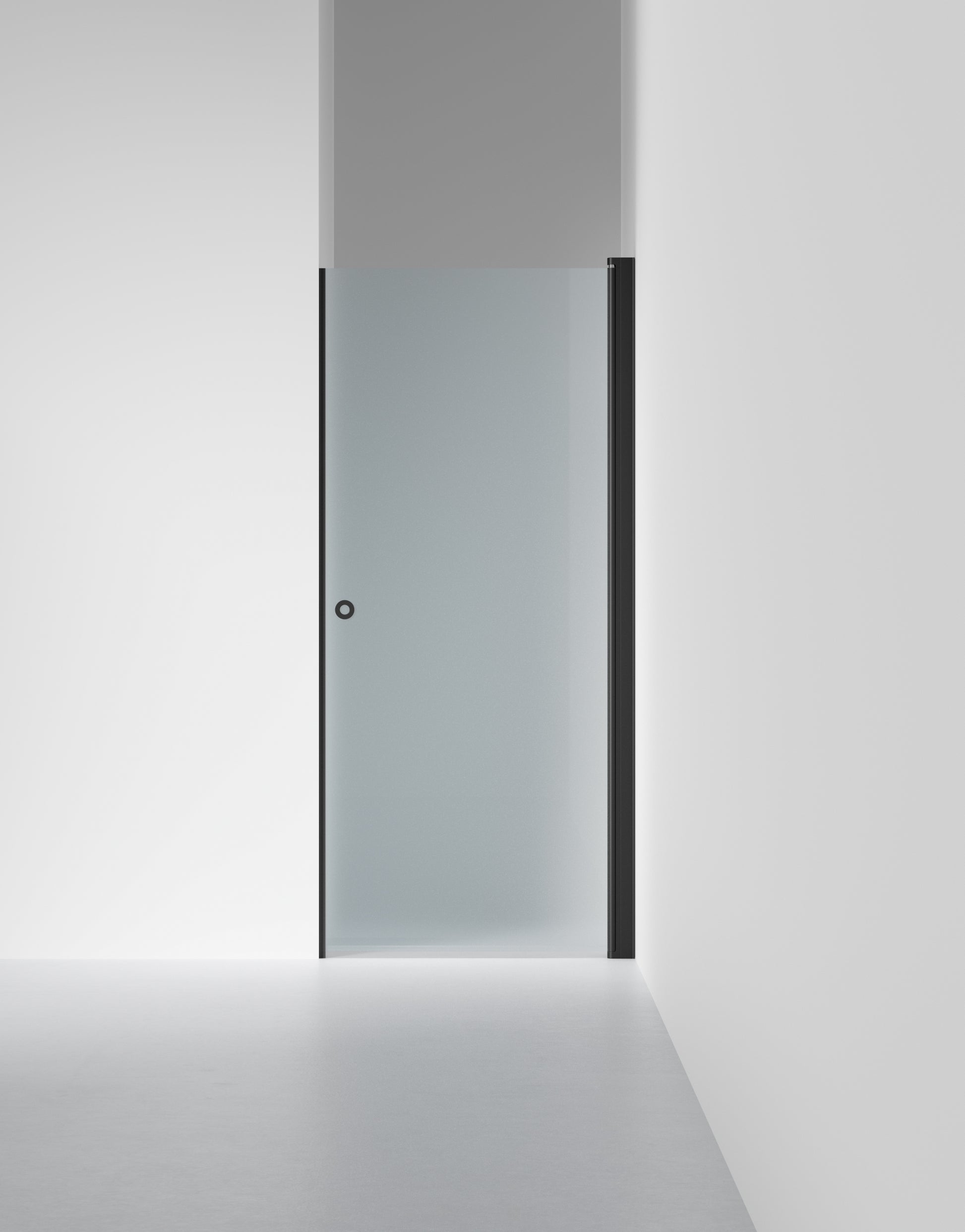 INR Duschvägg Linc 2 Original – Frost, Black, 675 (art.nr 50210170). Bild: INR