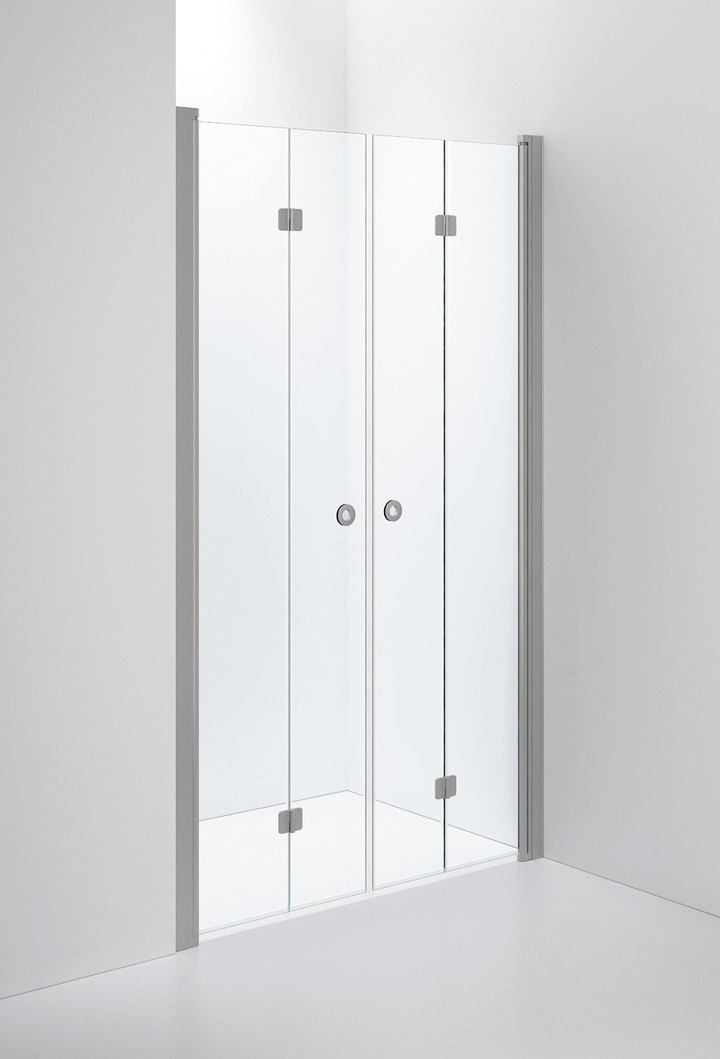 INR Duschvägg Linc 3 Flex – Clear, Brushed, Måttbeställd (art.nr 503102900). Bild: INR
