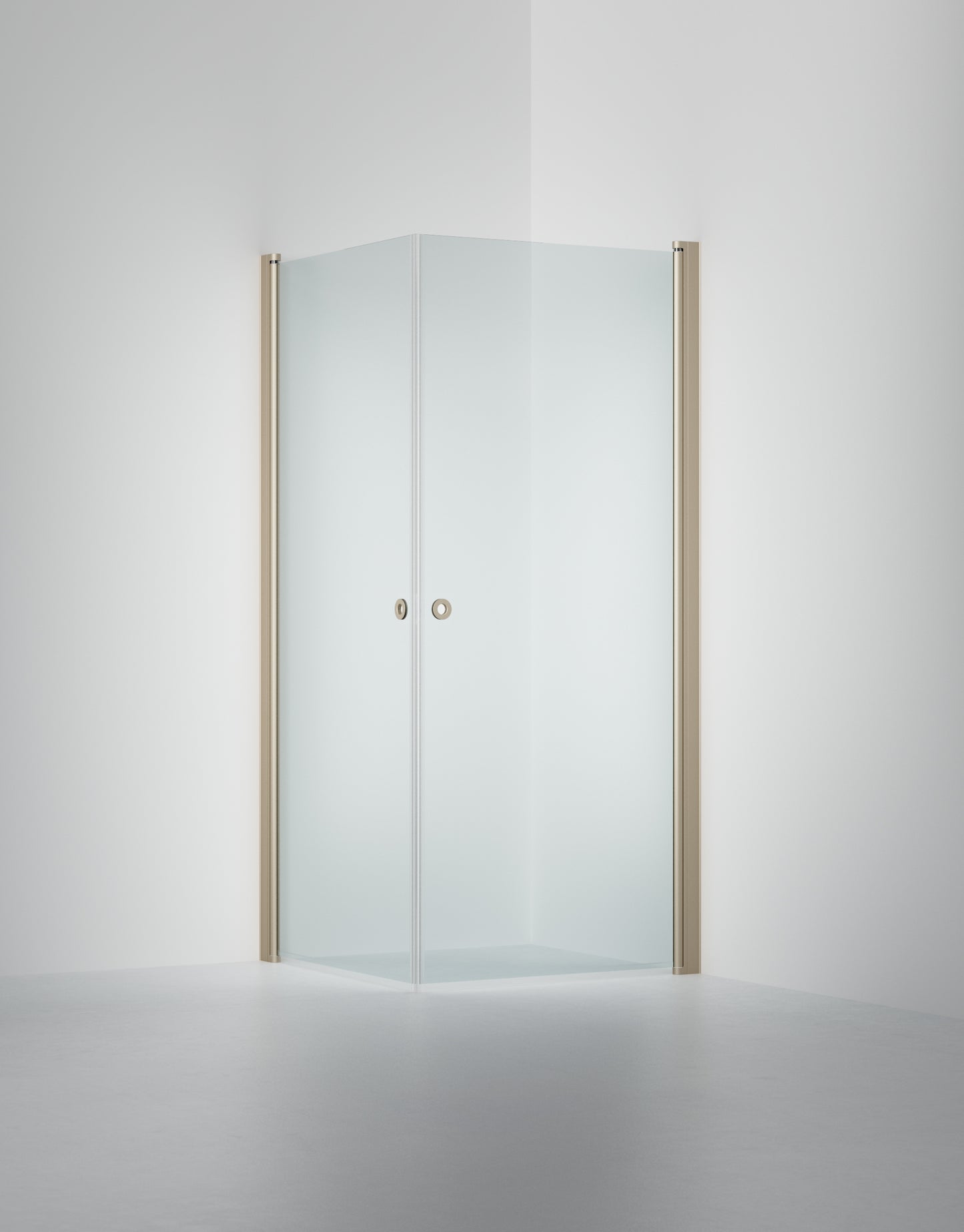 INR Duschvägg Linc Angel - Måttanpassad – Clear, Stone, Måttbeställd (art.nr 51202400). Bild: INR