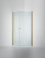 INR Duschvägg Linc Angel - Måttanpassad – Clear, Stone, Måttbeställd (art.nr 51202400). Bild: INR