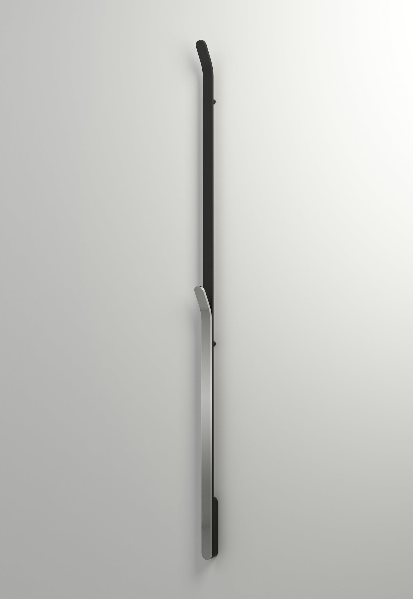 INR Handdukstork Bow i Brushed Black / Polished (art.nr 80000642). Bild: INR
