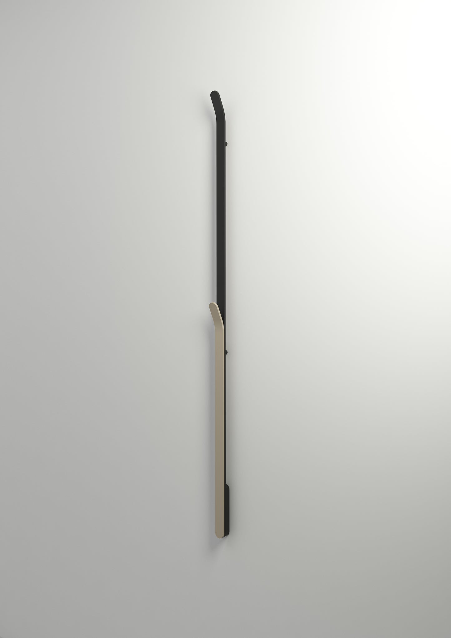 INR Handdukstork Bow i Brushed Black / NCS (art.nr 80000825). Bild: INR