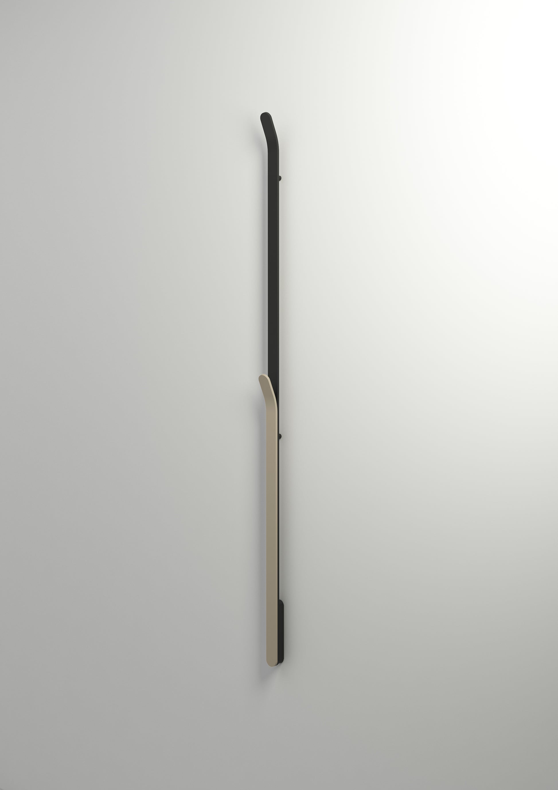 INR Handdukstork Bow i Brushed Black / NCS (art.nr 80000825). Bild: INR