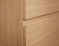 Kommod Core Grip Unit 80 i Natural Oak: detalj av front med grepplist. Bild: INR