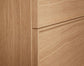 Kommod Core Sense Unit 120 i Natural Oak: detalj av front med dolt grepp i ramen. Bild: INR