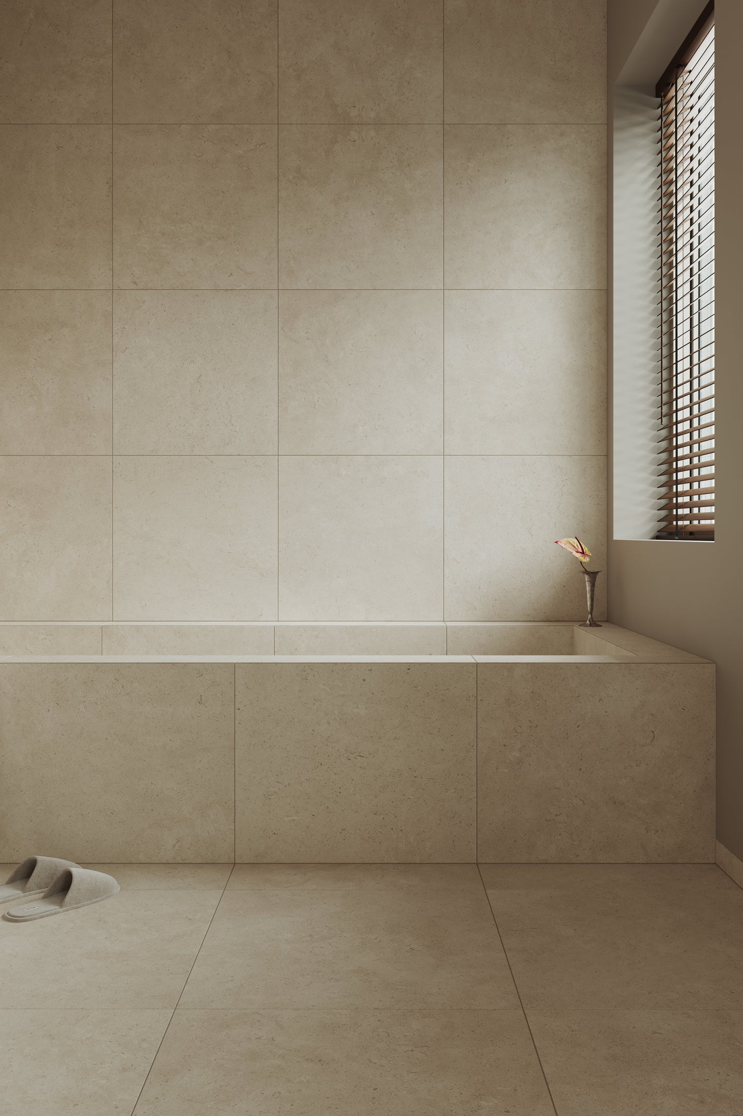 Granitkeramik Stenvide Linen – granitkeramik i badrum från INR