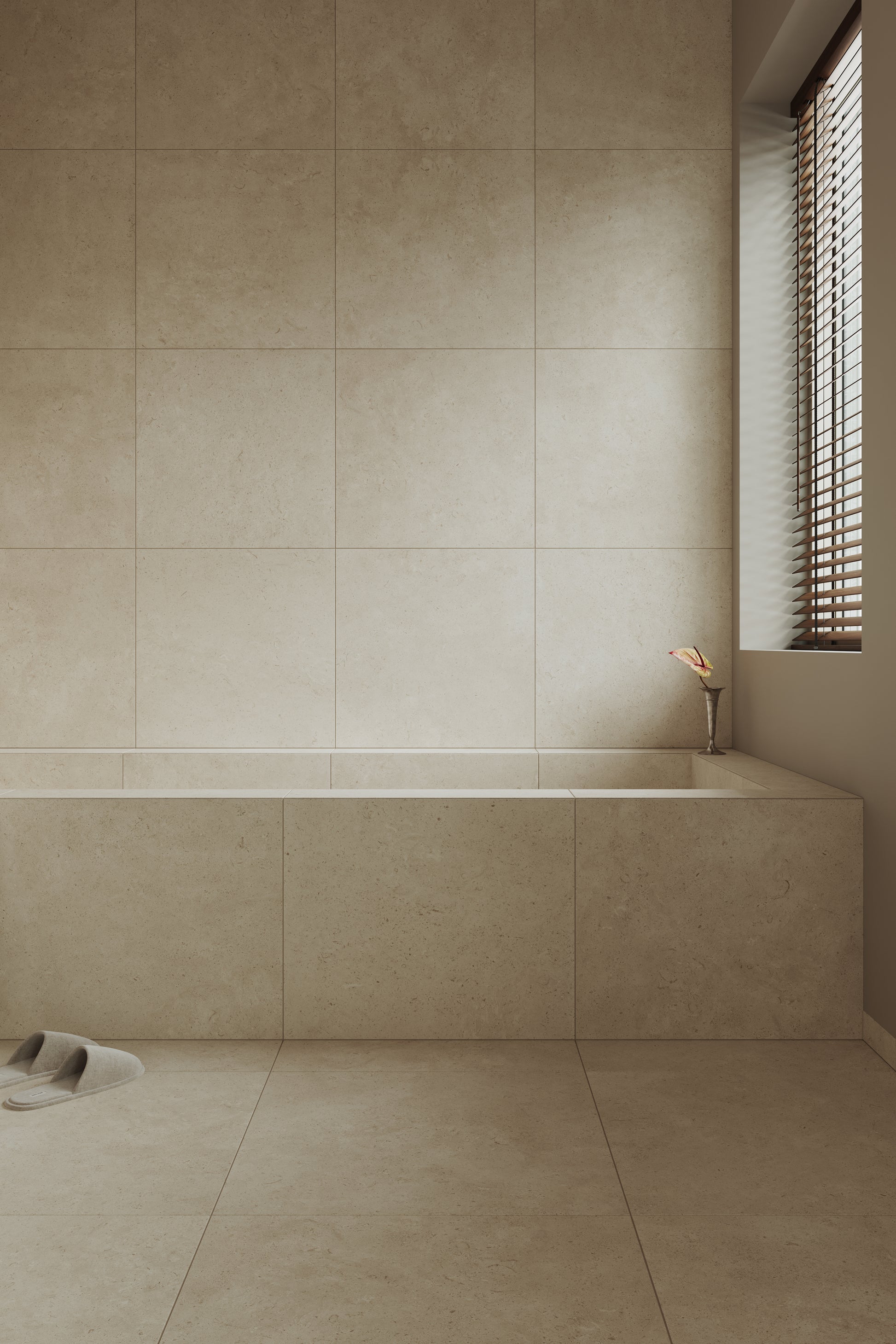 Granitkeramik Stenvide Linen – granitkeramik i badrum från INR