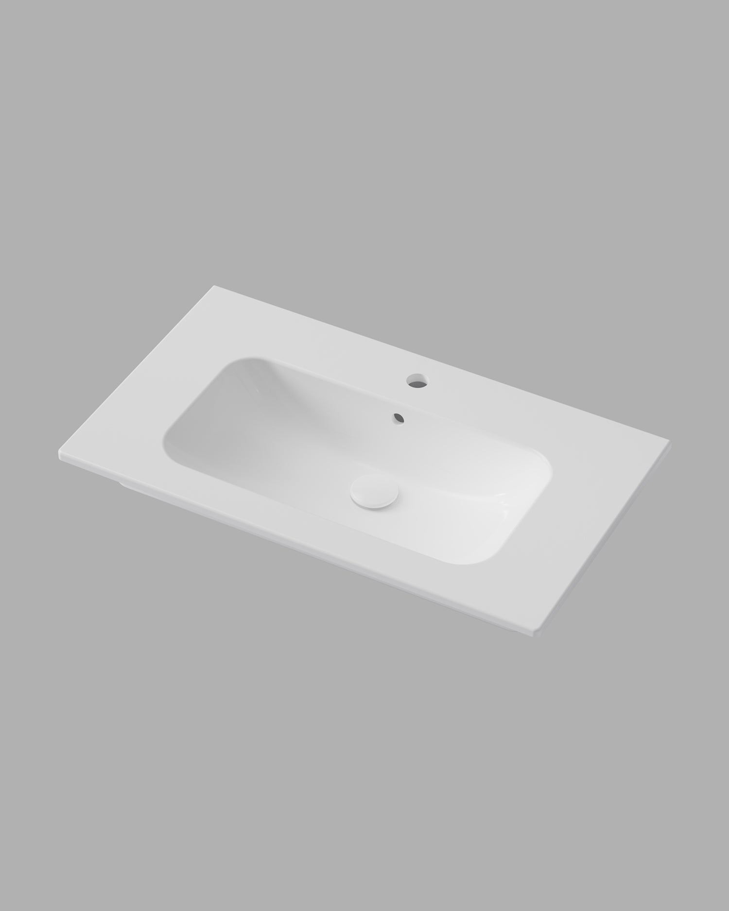 INR Tvättställ Soft 80 i Glossy White porslin. Bild: INR